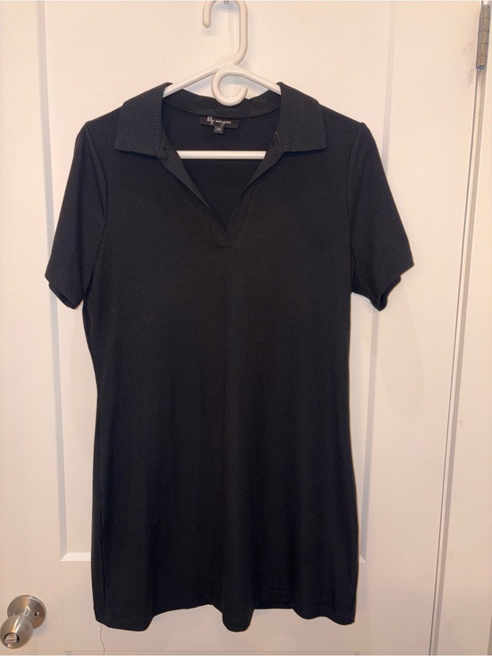 Lily Morgan Dresses & Skirts - Lily Morgan casual Black Ribbed Polo dress